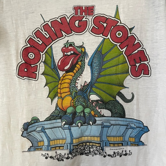 Vintage Rolling Stones 1981 Raglan Tee x The Knits - Picture 2 of 13